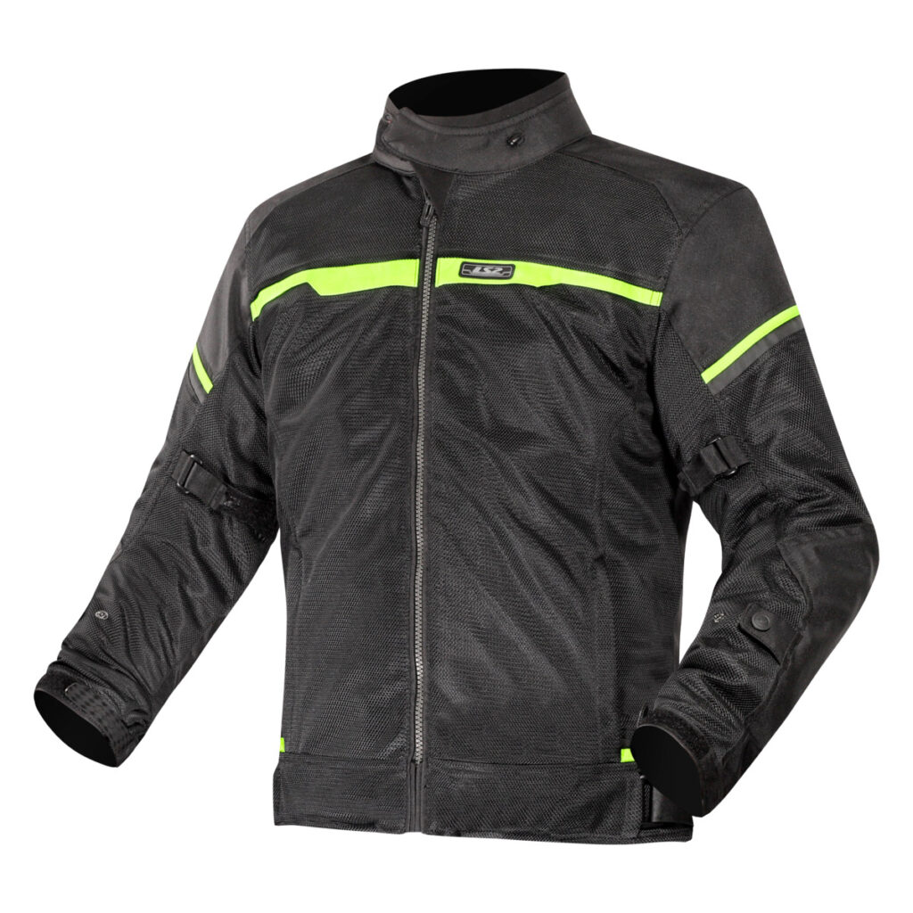 LS2 RIVA MAN JACKET BLACK NEON YELLOW 4XL